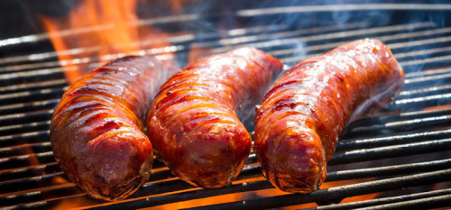 Barbecueworstjes met spek