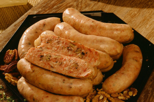 Kaas en vlees Barbecueworstjes met Brie