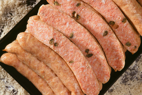 Peanuts vlees-rijst-barbecue worstjes