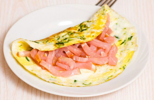 Omelet met ham