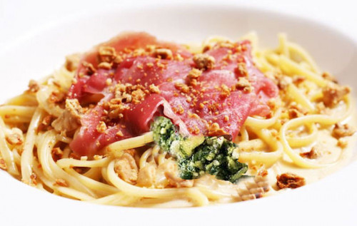 Pasta met Parmaham