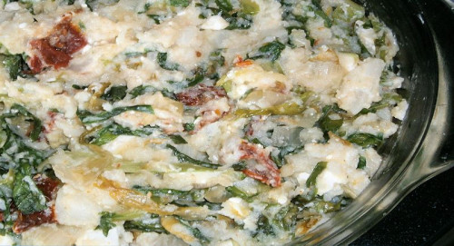 Foeksandijvie met karnemelkse saus