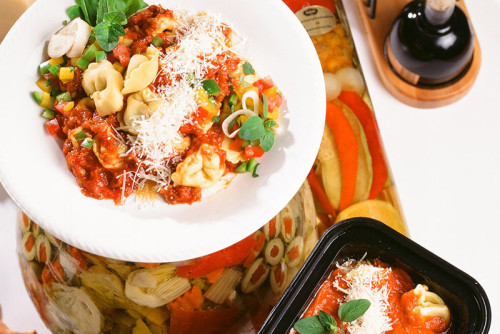 Tortelloni met Napolitainesaus