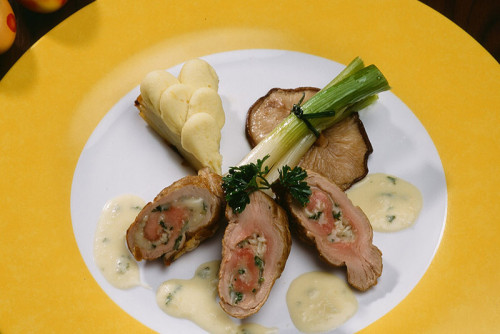 Kalfsrolletjes met parmezaanse kaas