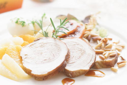 Gemarineerd Kalfsbraadstuk met grapefruit