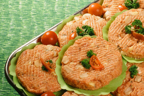 Aspergeburger met ham en kaas