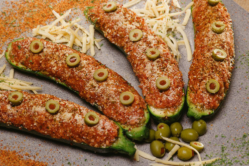 Gevulde Courgettes met Lamsgehakt