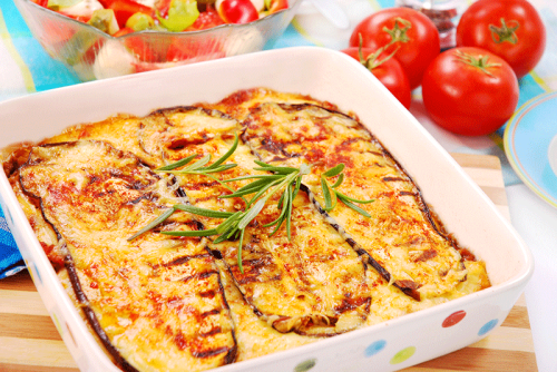 Moussaka met rijst