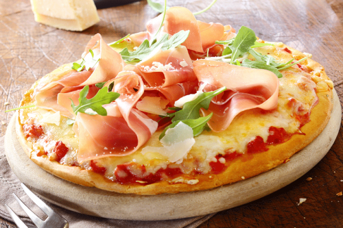 Pizza rauwe ham