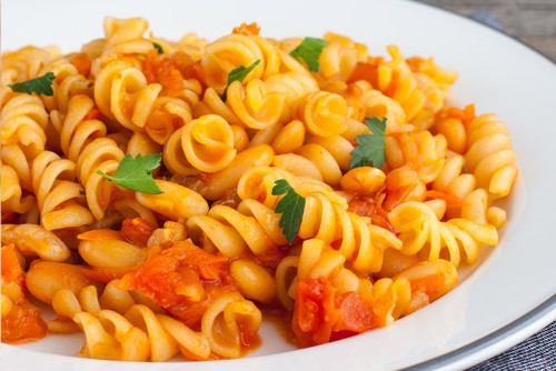 Pasta met witte bonen