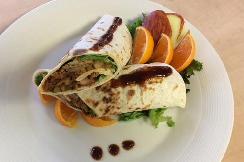 Pulled Chicken Wrap almost Natural
