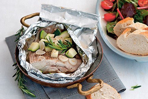 Mediterraan rogvleugelpakketje