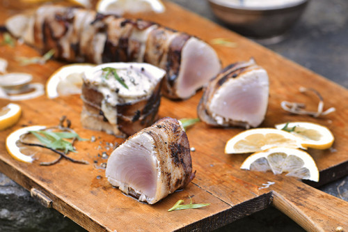 Albacore met peperroomsaus