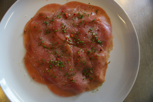 Ceviche van Tonijn met oosterse salade