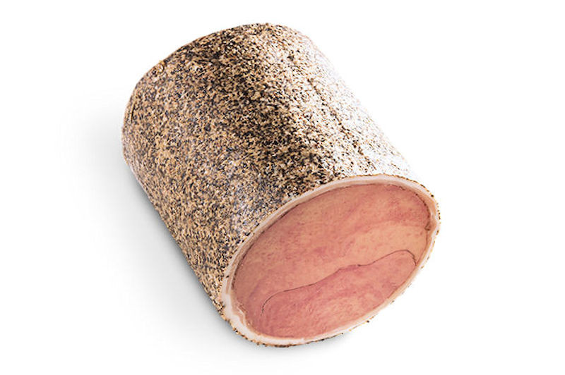 Leverrollade met peperkorst