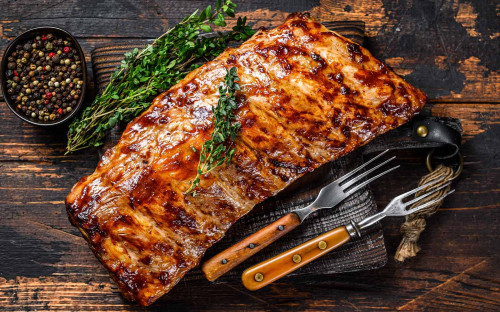 Zoetzure gemarineerde spareribs
