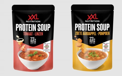 Eiwitrijke soepen: samenwer­king tussen HAK en XXL Nutrition