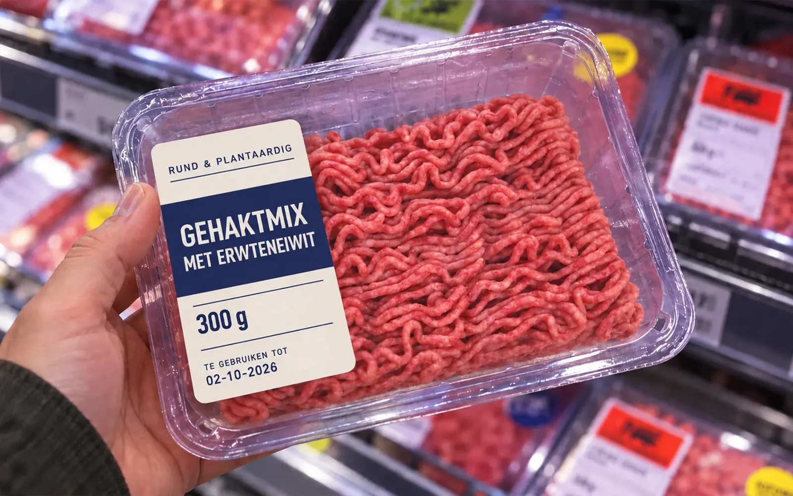 54% van de Nederlan­ders zegt geen hybride vlees te kopen