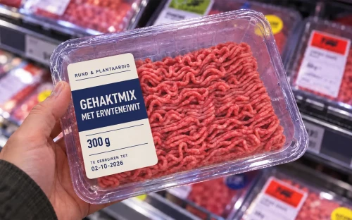 54% van de Nederlan­ders zegt geen hybride vlees te kopen